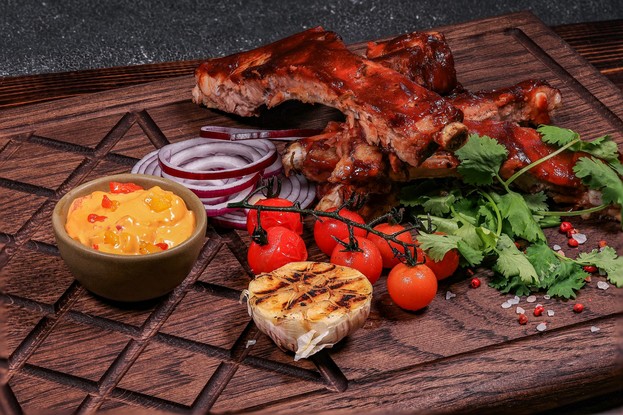 Ресторан «The River Restaurant», Санкт-Петербург: Ребрышки свиные в глазури из специй